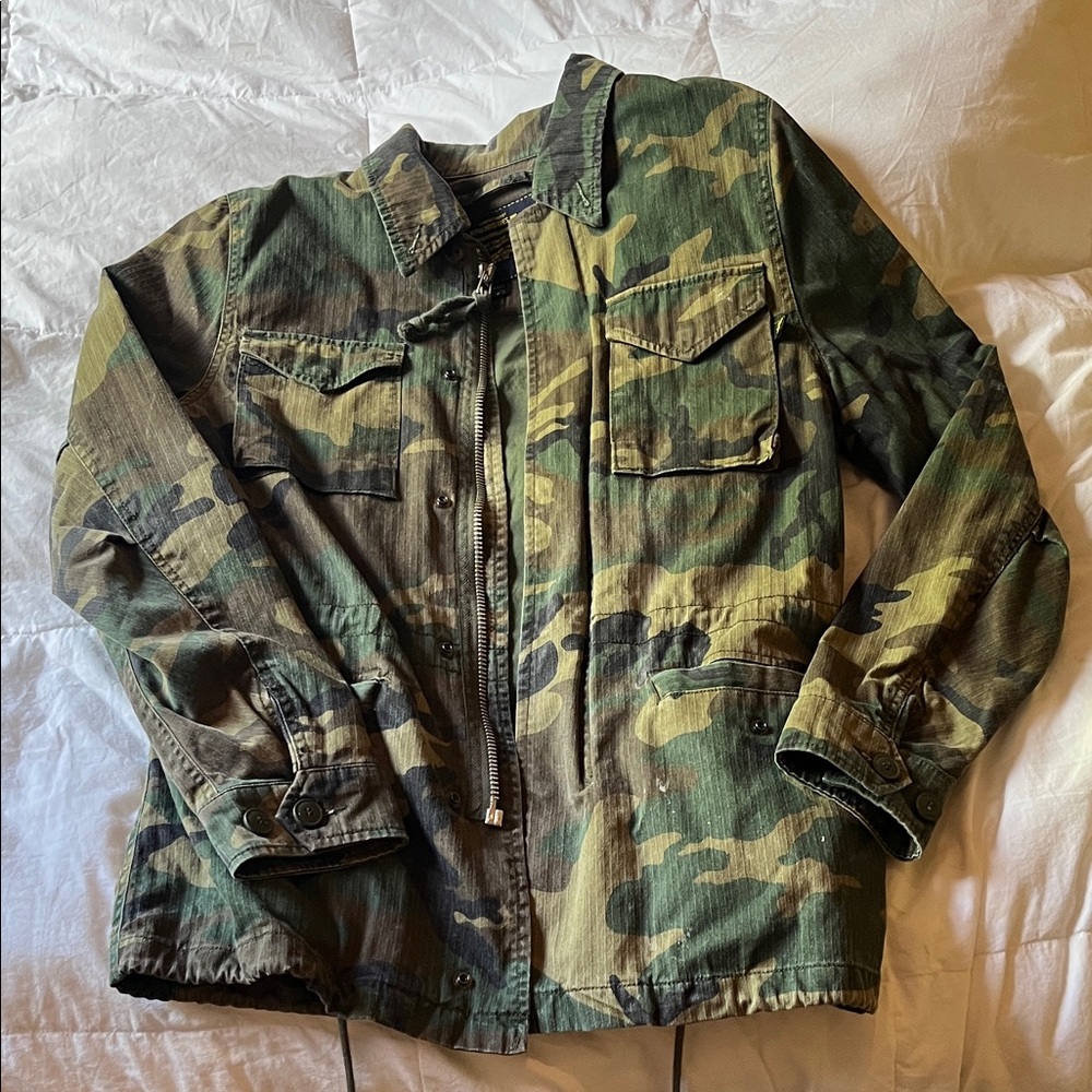 Alpha Industries Green Camouflage Field Jacket